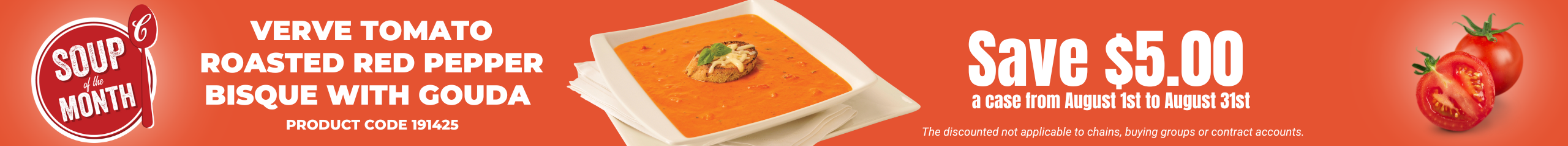 Campbells Soup of the Month-Verve Roasted Red Pepper Bisque